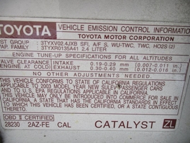 2003 TOYOTA CAMRY SE WHITE 2.4L AT Z150448